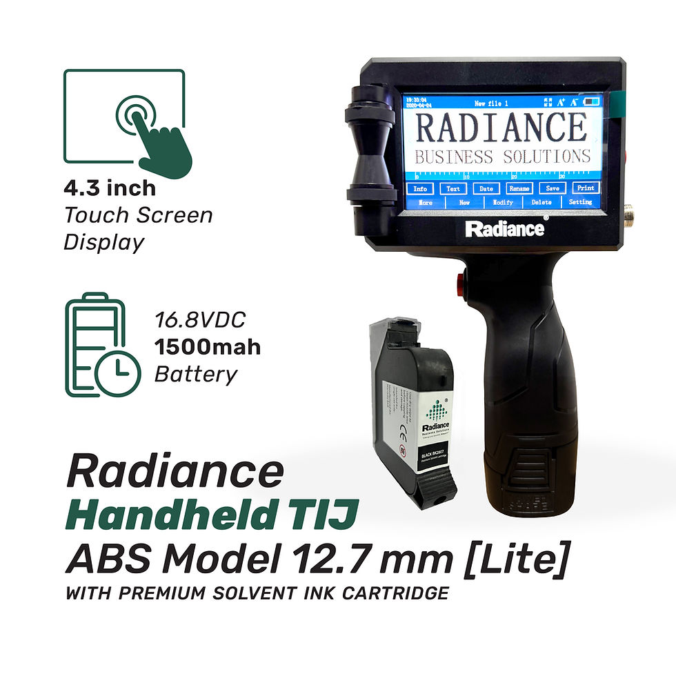 Thumbnail: Radiance Handheld TIJ ABS 12.7mm [Lite] with Premium Solvent Cartridge