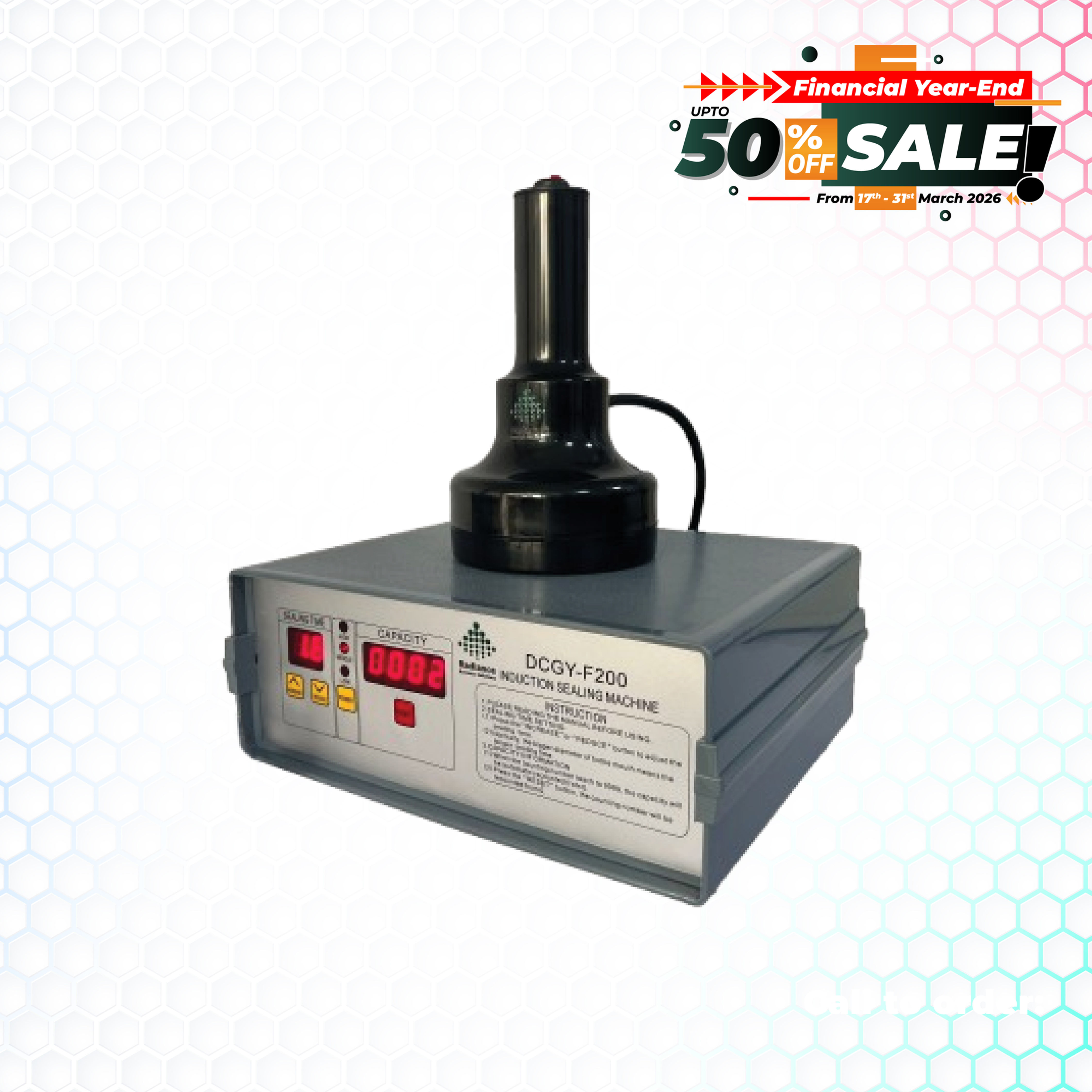 Radiance Induction sealer 20mm to 80mm