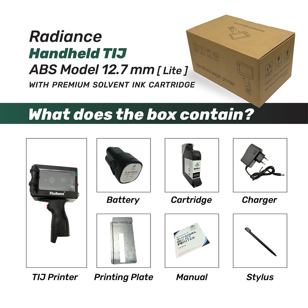Thumbnail: Radiance Handheld TIJ ABS 12.7mm [Lite] with Premium Solvent Cartridge