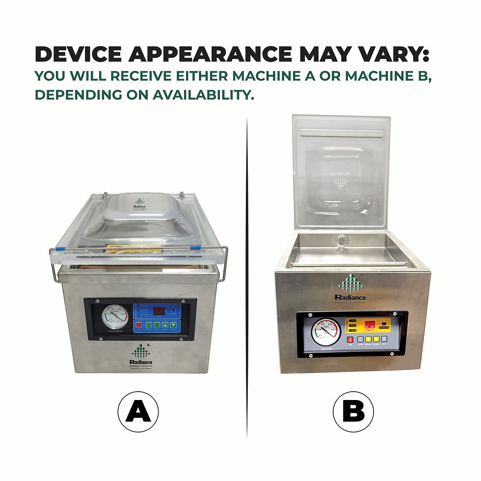 Thumbnail: Radiance Vacuum Packing Machine Single Chamber 260mm Sealing Length