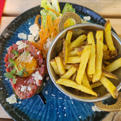 Tartare de boeuf jaune soja