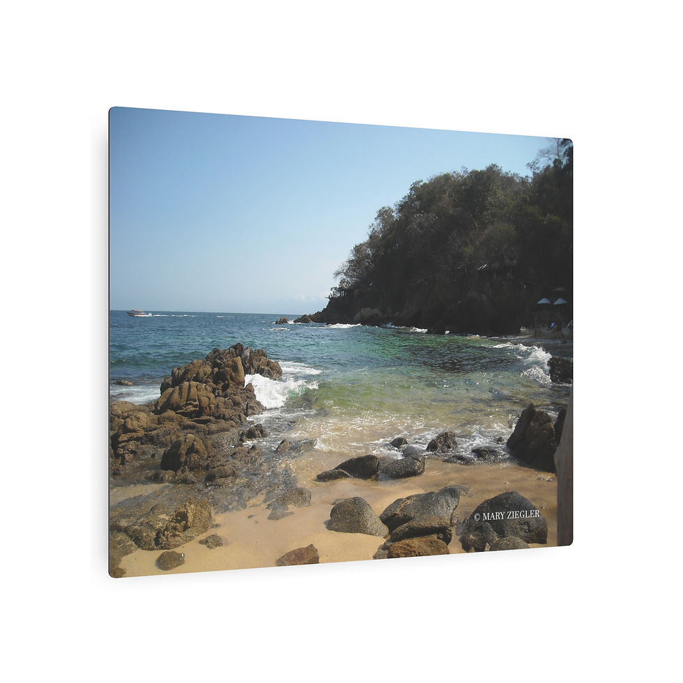 Thumbnail: "Sea Side" Metal Print, Vallarta, Mexico