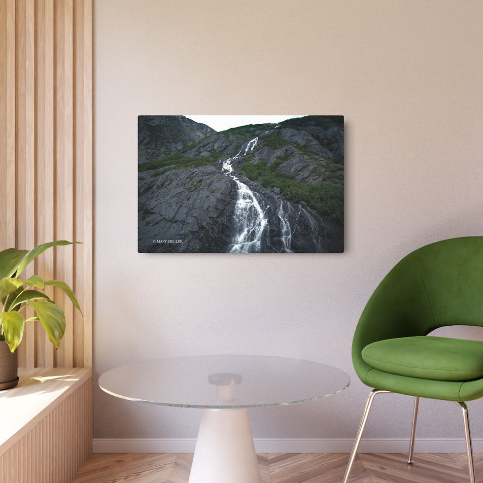 Thumbnail: "Granite Rush" Metal Print, Girdwood, Alaska
