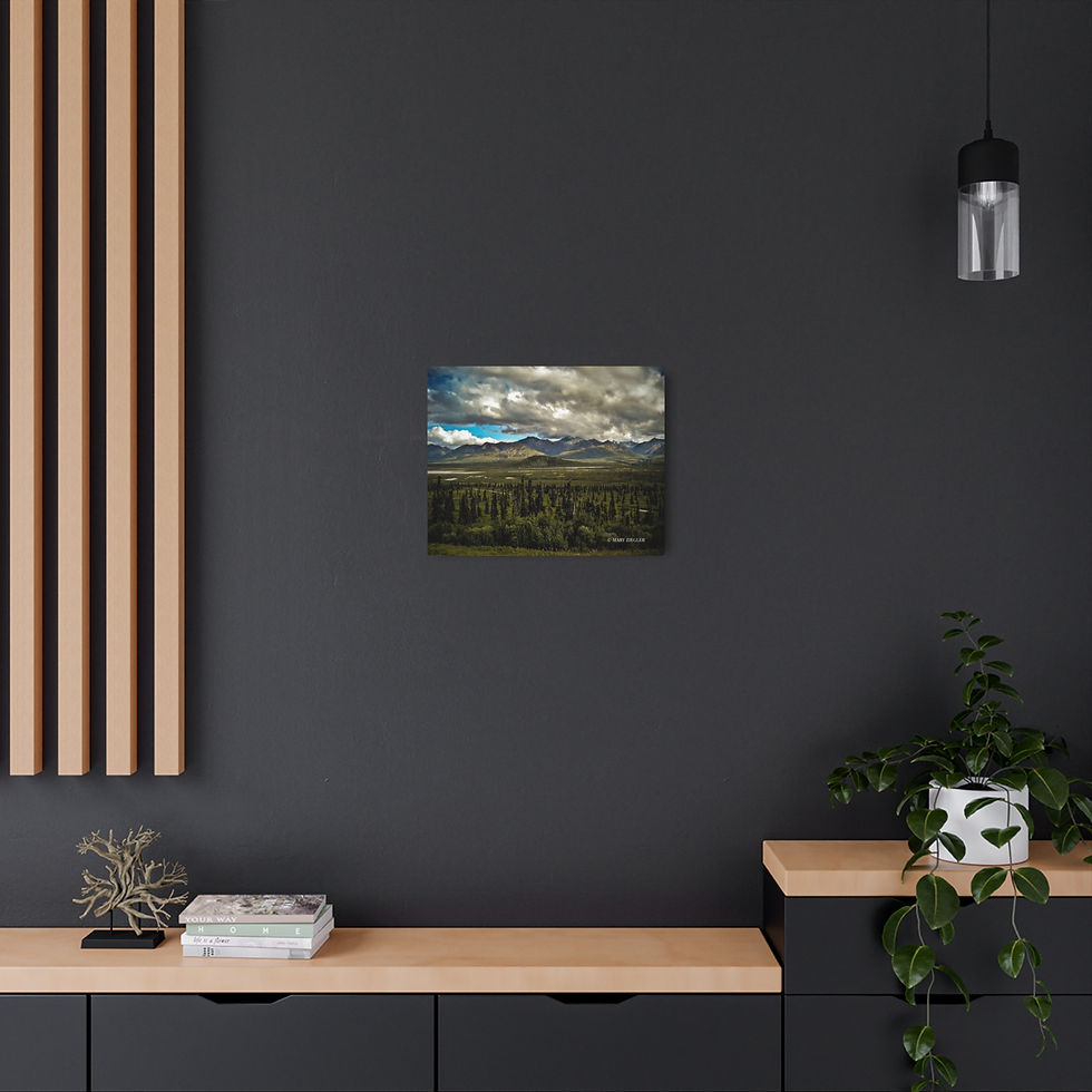 Thumbnail: "Majestic Hills" Metal Print, Glenallen, Alaska