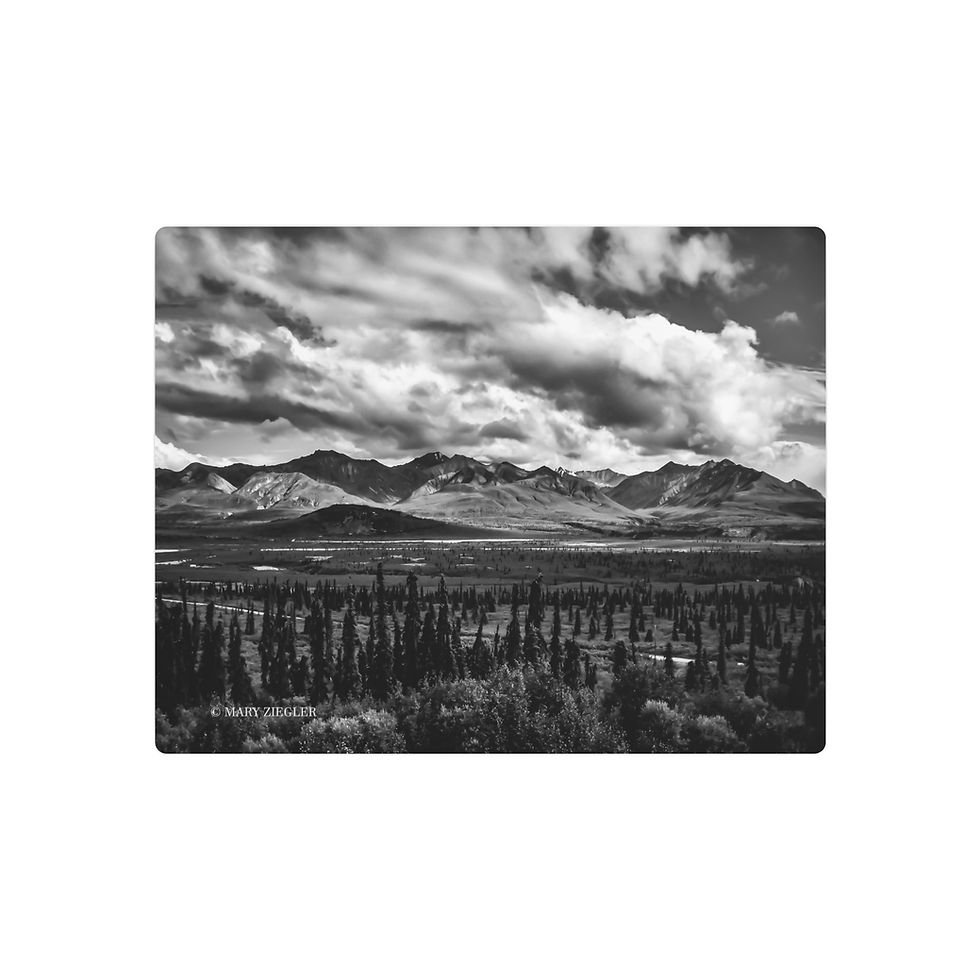 Thumbnail: "Magnificent Hills" Metal Print, Glennallen, Alaska