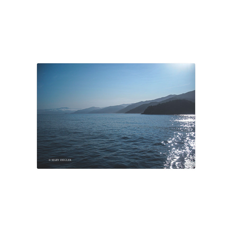 Thumbnail: "Cobalt Sea Peaks" Metal Print, Vallarta, Mexico