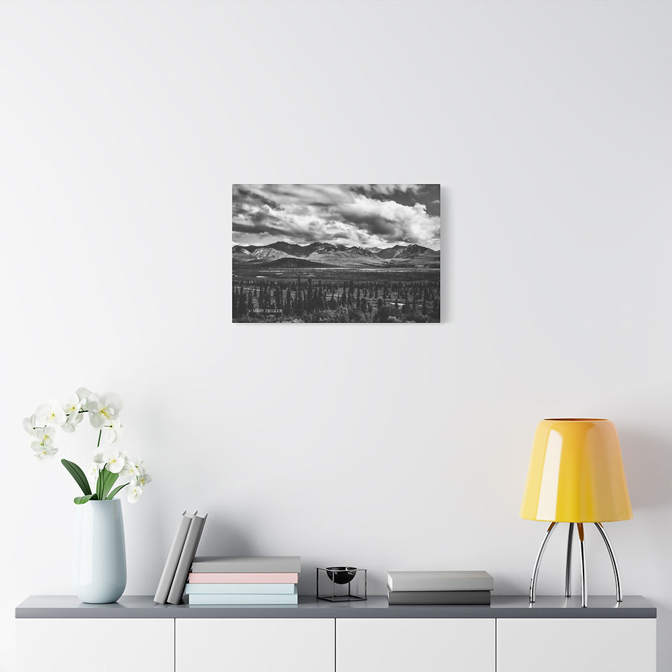 Thumbnail: "Magnificent Hills" Canvas Wrap, Glenallen, Alaska