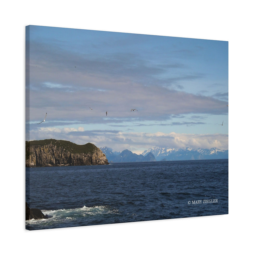 Thumbnail: Ocean Blues" Canvas Wrap, Resurrection Bay, Seward, Alaska