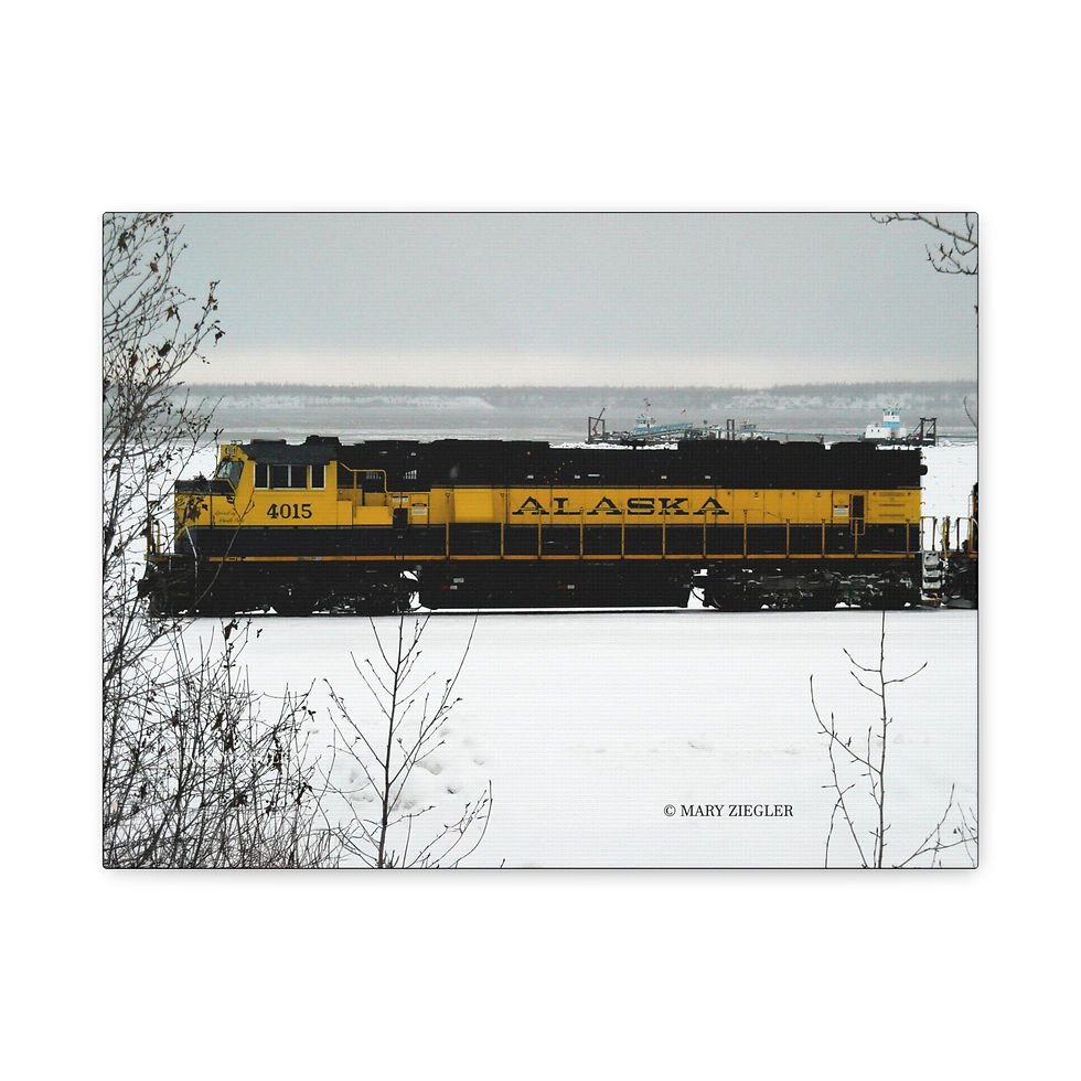 Thumbnail: "Train of Visions" Canvas, Anchorage, Alaska