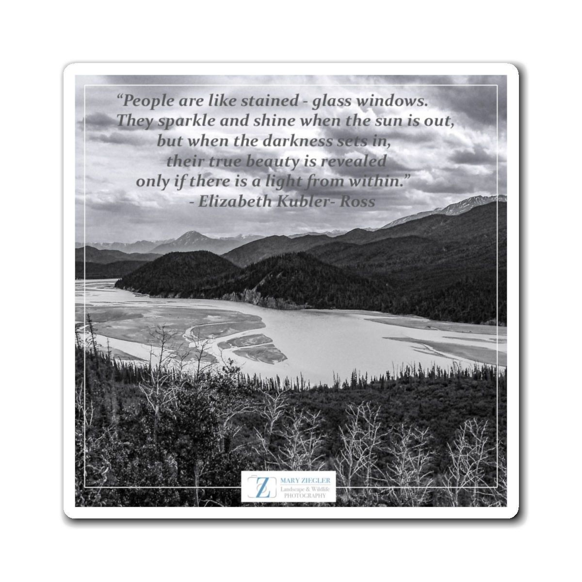 The Northern Calm Quote Magnet