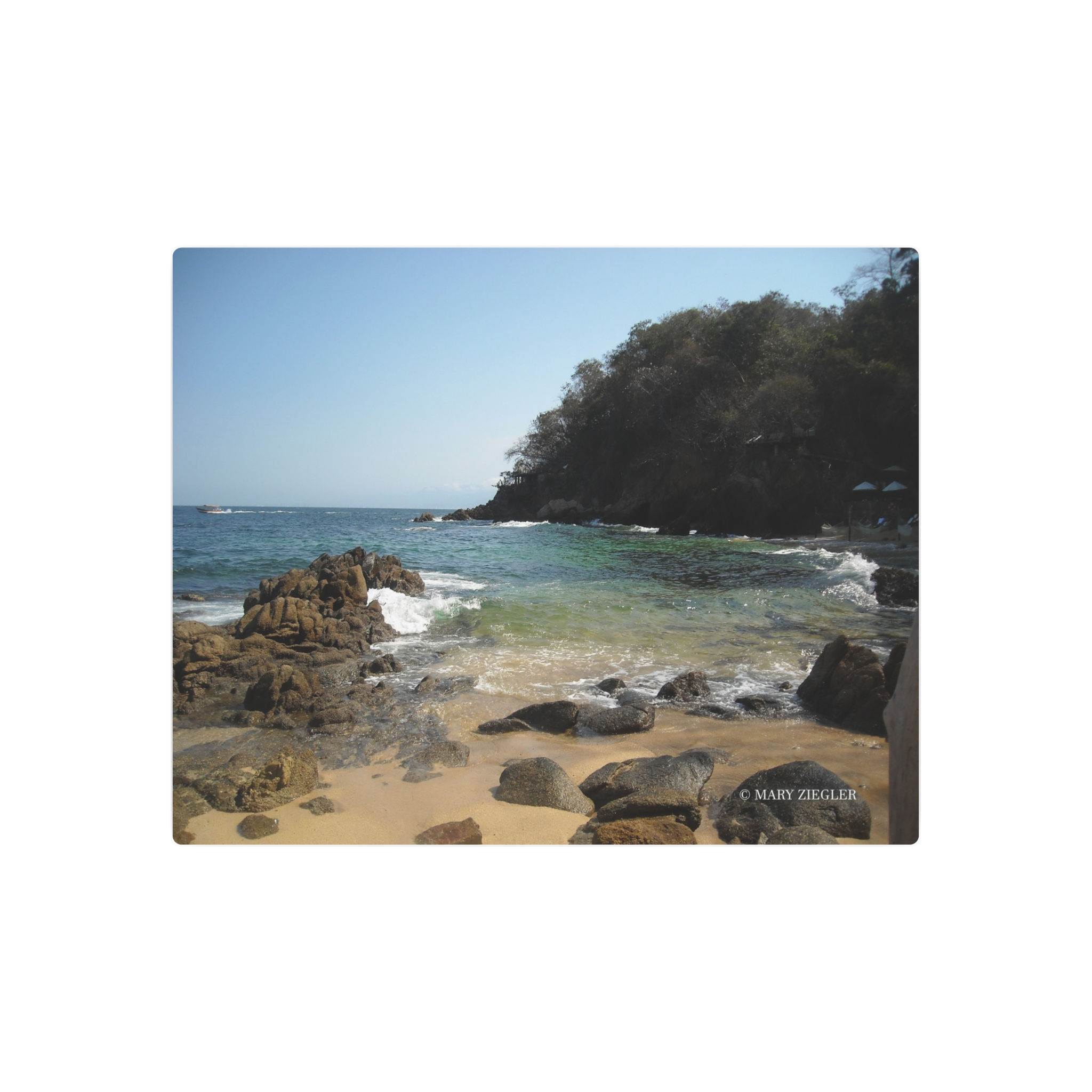 "Sea Side" Metal Print, Vallarta, Mexico