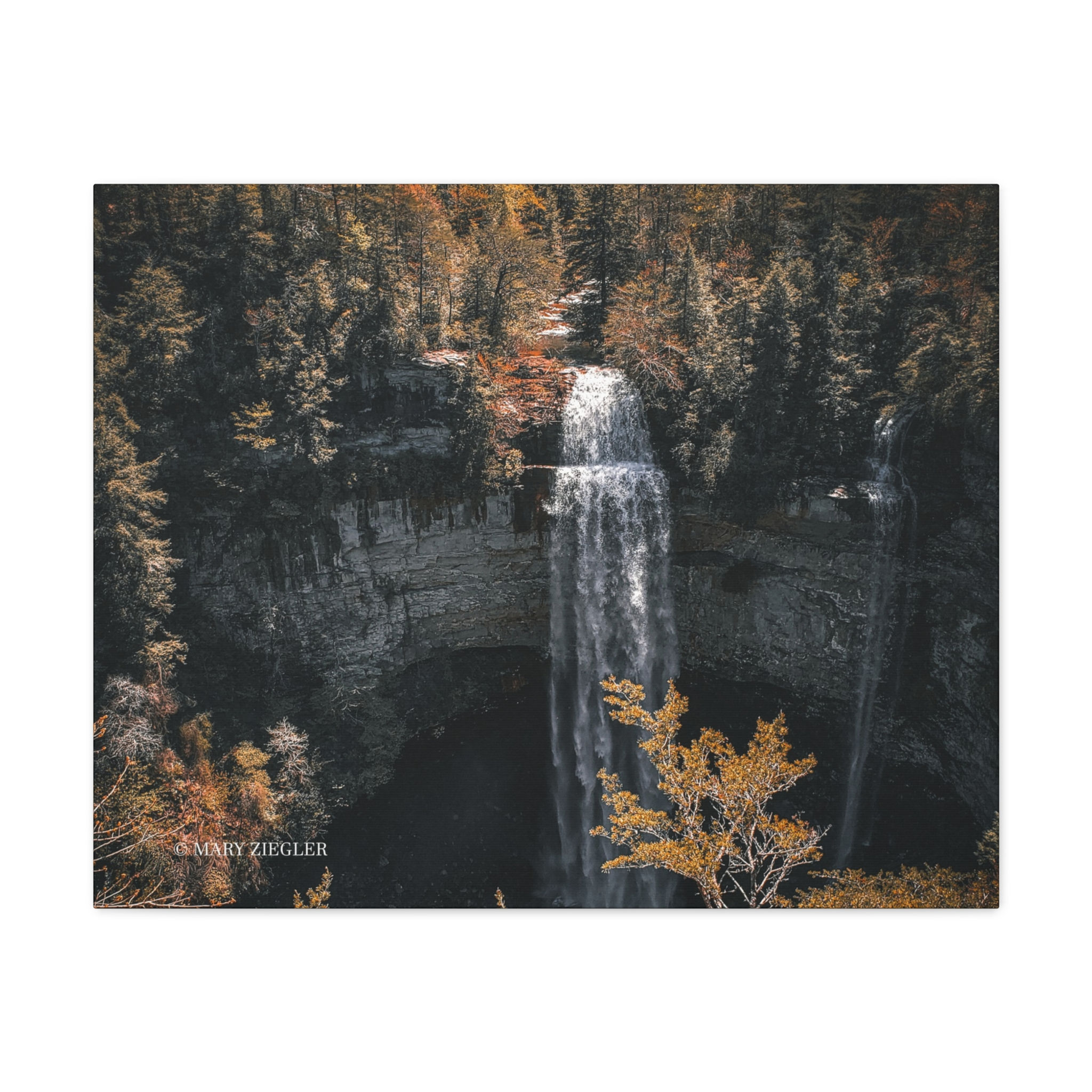 "Twin Falls" Canvas Wrap, Rock Island State Park, Tennessee