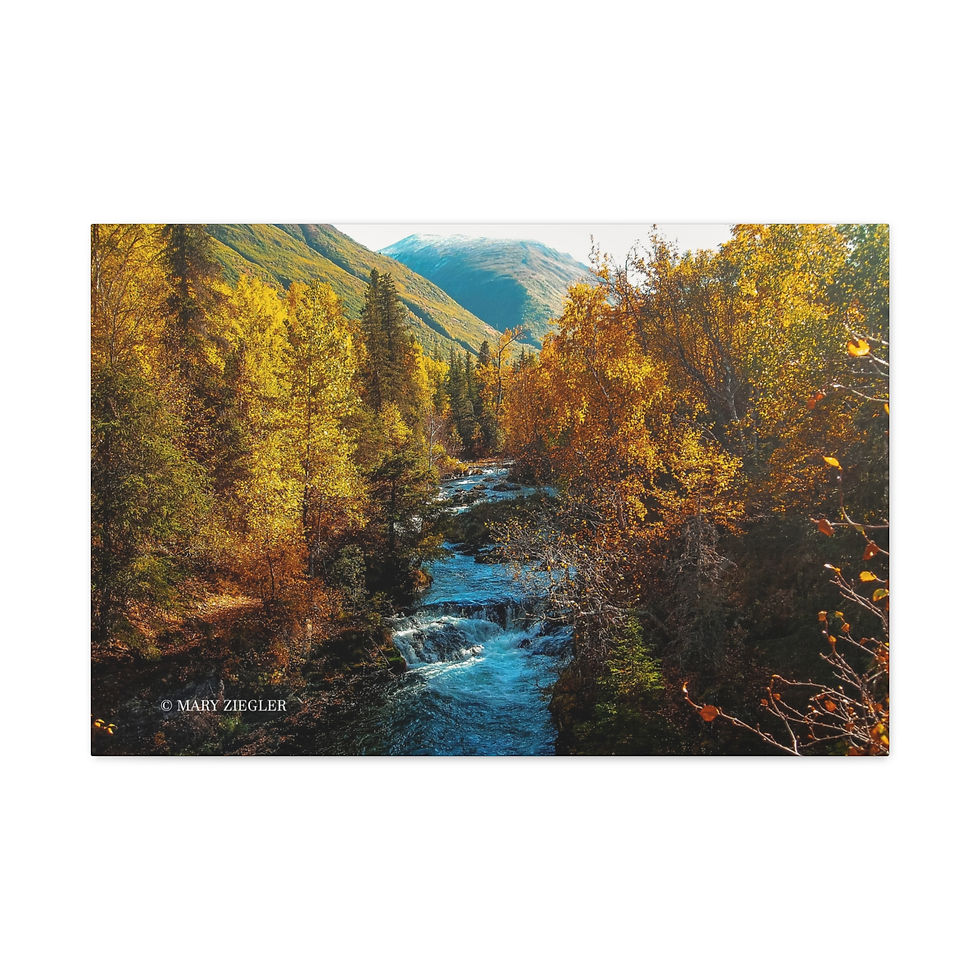 Thumbnail: Amber Falls Canvas Wrap