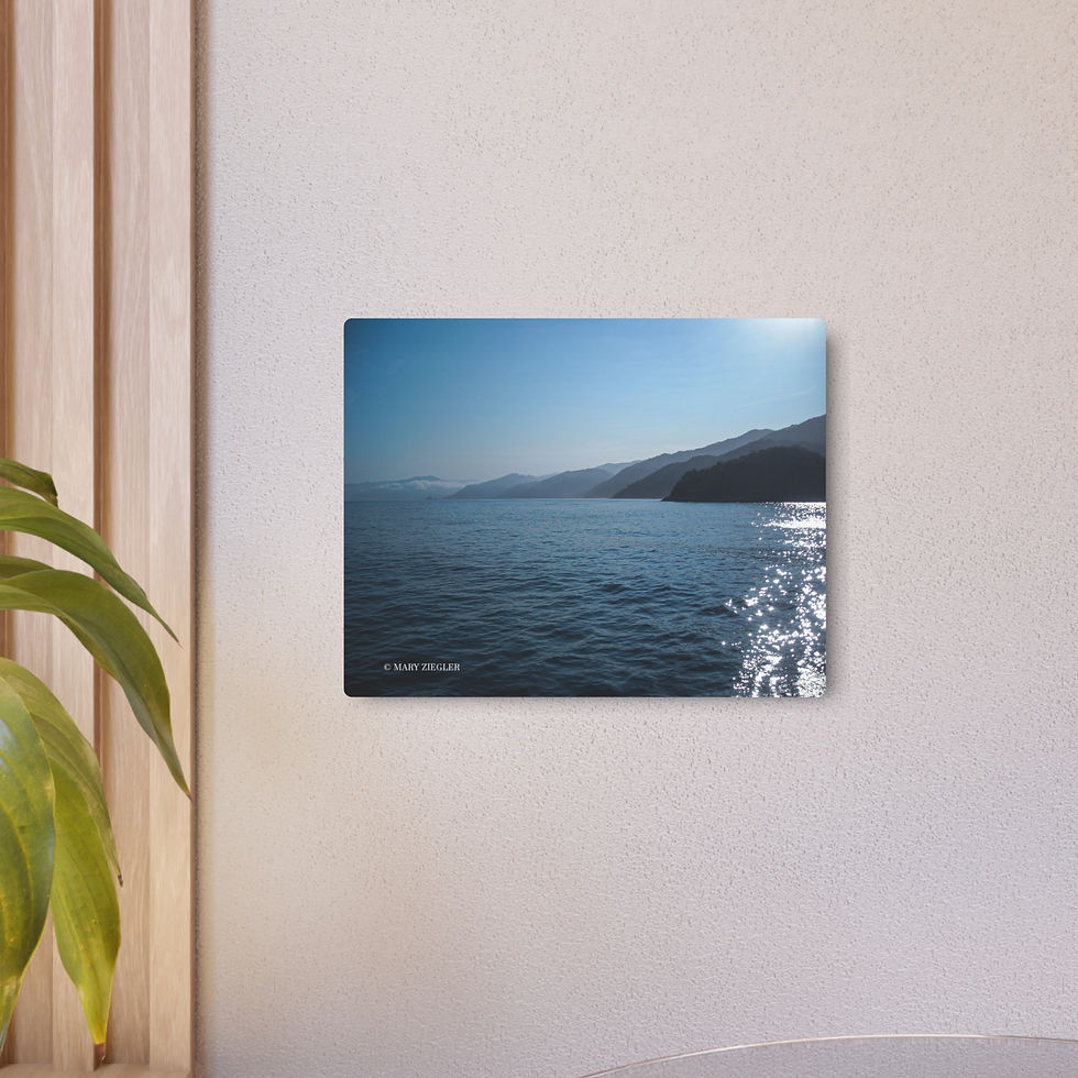 Thumbnail: "Cobalt Sea Peaks" Metal Print, Vallarta, Mexico