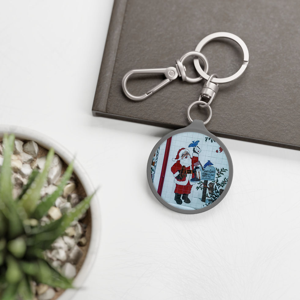 Thumbnail: Santa Delivers Keychain/ Key Tag 
