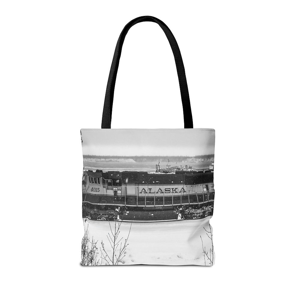 Thumbnail:  Train of Visions BNW Tote Bag 