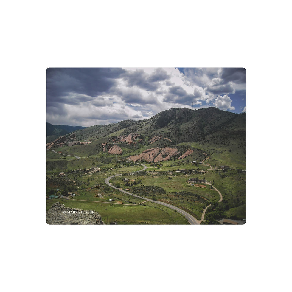 Thumbnail: "Dinosaur Ridge Valley" Metal Print, Morrison, Colorado