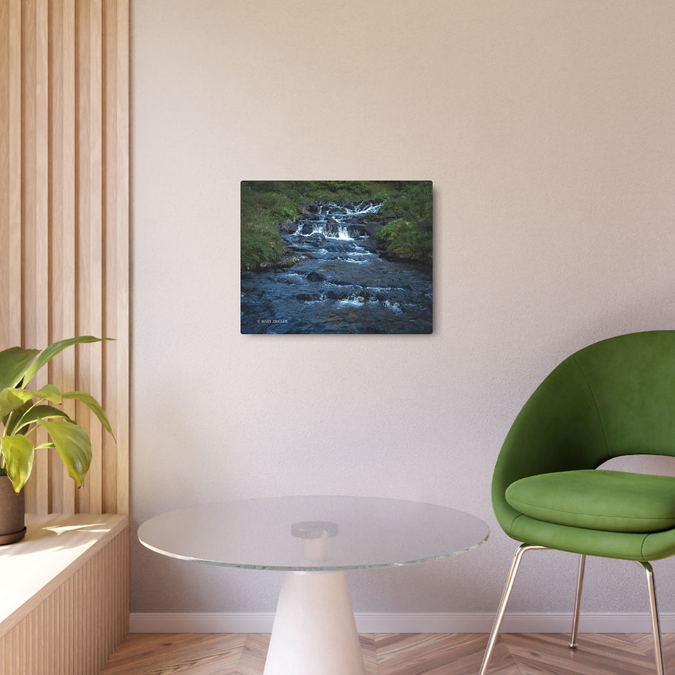 Thumbnail: "Rocky Waters" Metal Print, Hope, Alaska
