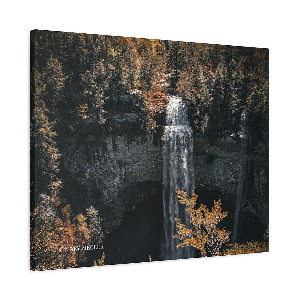 Thumbnail: "Twin Falls" Canvas Wrap, Rock Island State Park, Tennessee