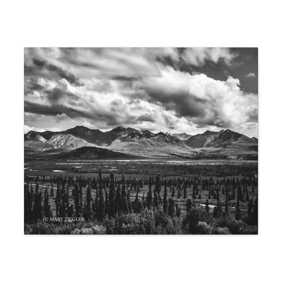 Thumbnail: "Magnificent Hills" Canvas Wrap, Glenallen, Alaska
