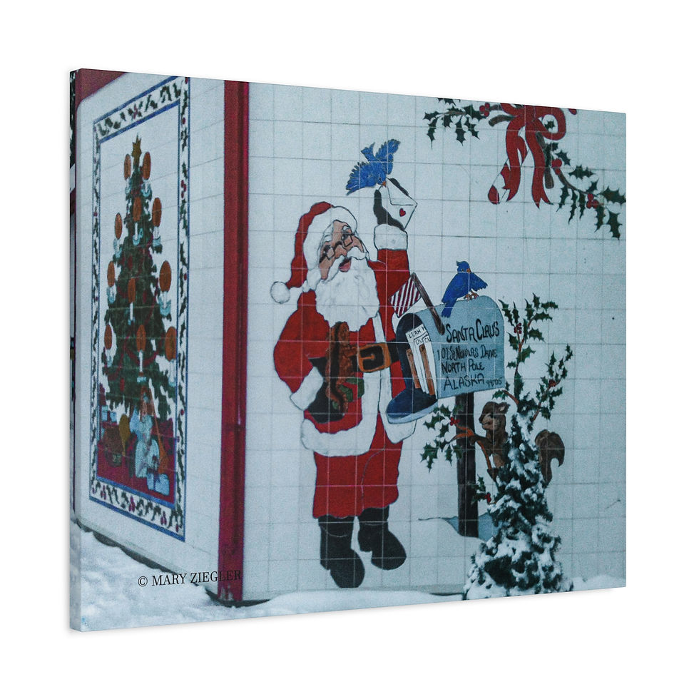 Thumbnail: "Santa Delivers" Canvas Wrap, North Pole, Fairbanks, Alaska