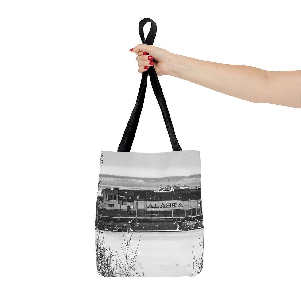Thumbnail:  Train of Visions BNW Tote Bag 