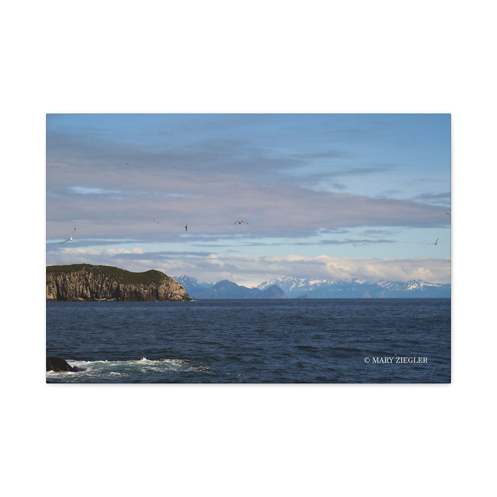 Thumbnail: "Ocean Blues" Canvas Wrap, Resurrection Bay, Seward, Alaska