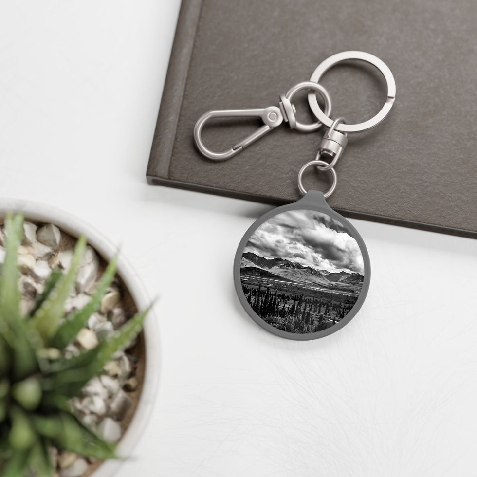 Thumbnail: Magnificent Hills Keychain / Key Tag