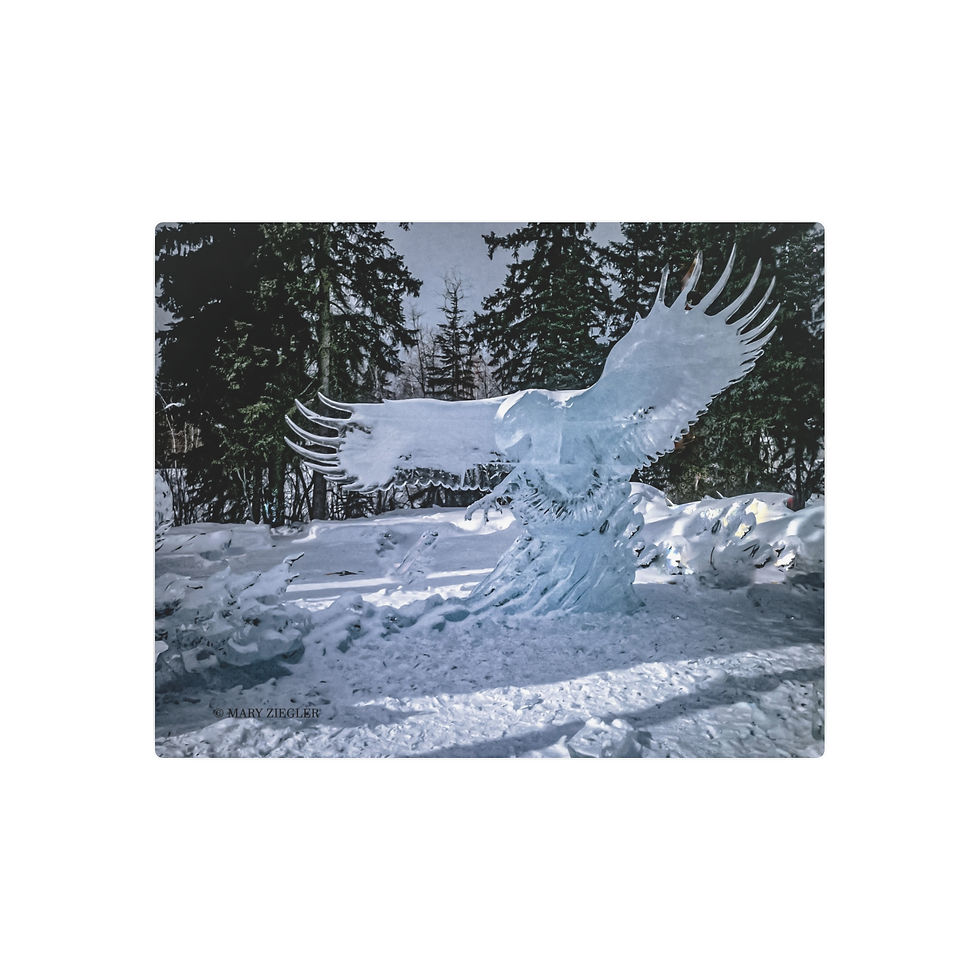 Thumbnail: "Arctic Sentinel" Metal Print, Ice Alaska, Fairbanks, Alaska