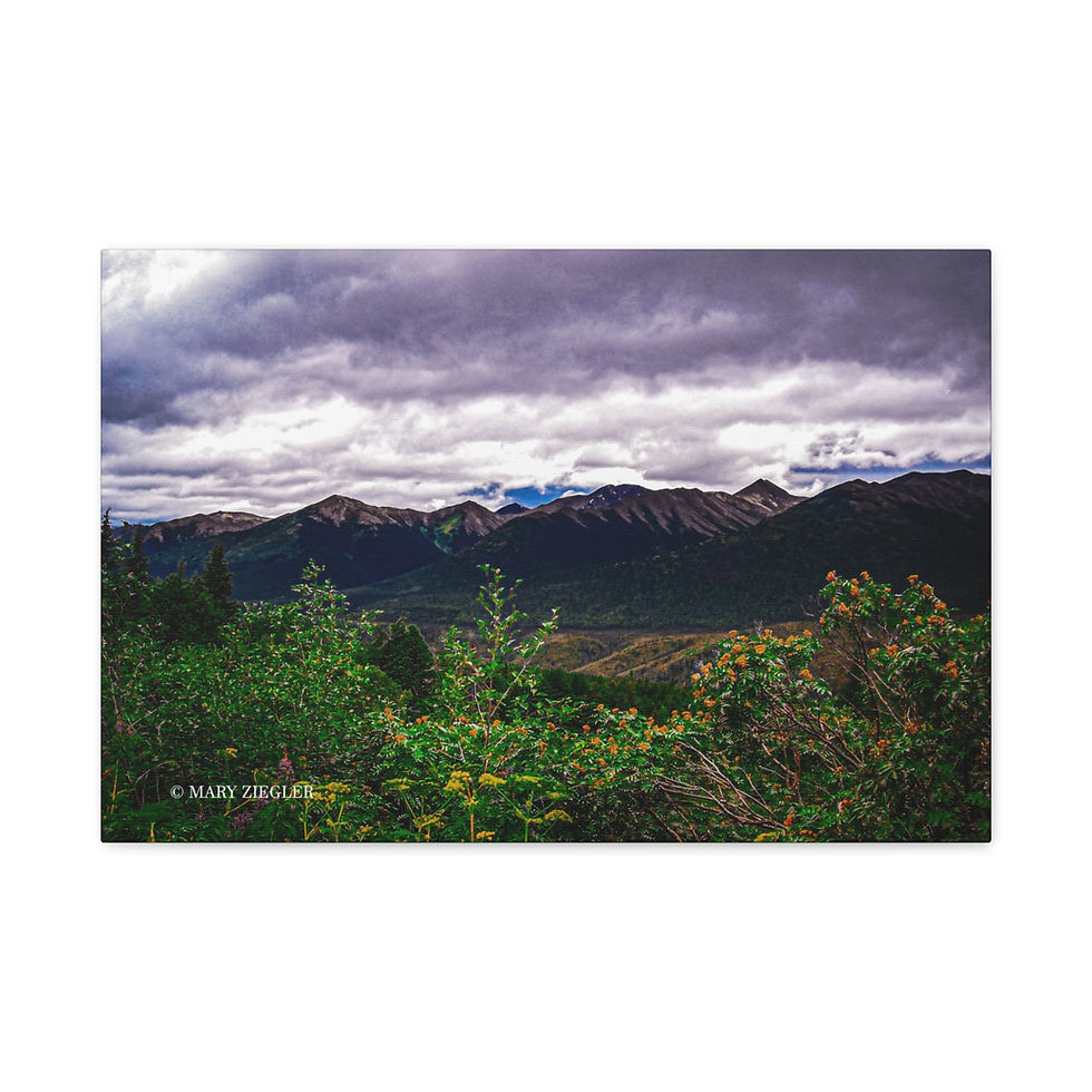 Thumbnail: "Roots and Ridges" Canvas Wrap, Hope, Alaska