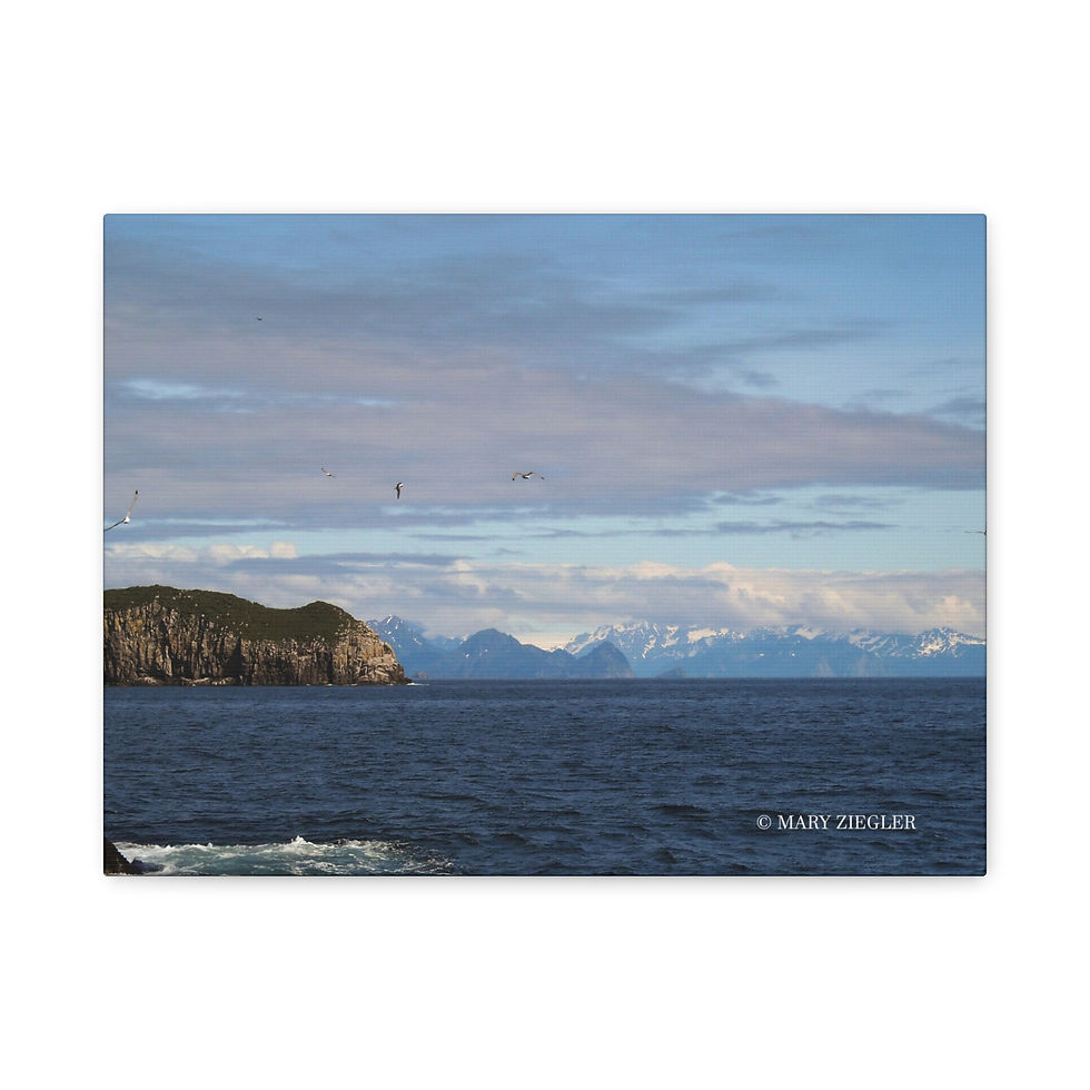 Thumbnail: Ocean Blues" Canvas Wrap, Resurrection Bay, Seward, Alaska