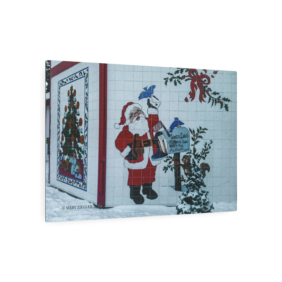 Thumbnail: Santa Delivers Metal Print