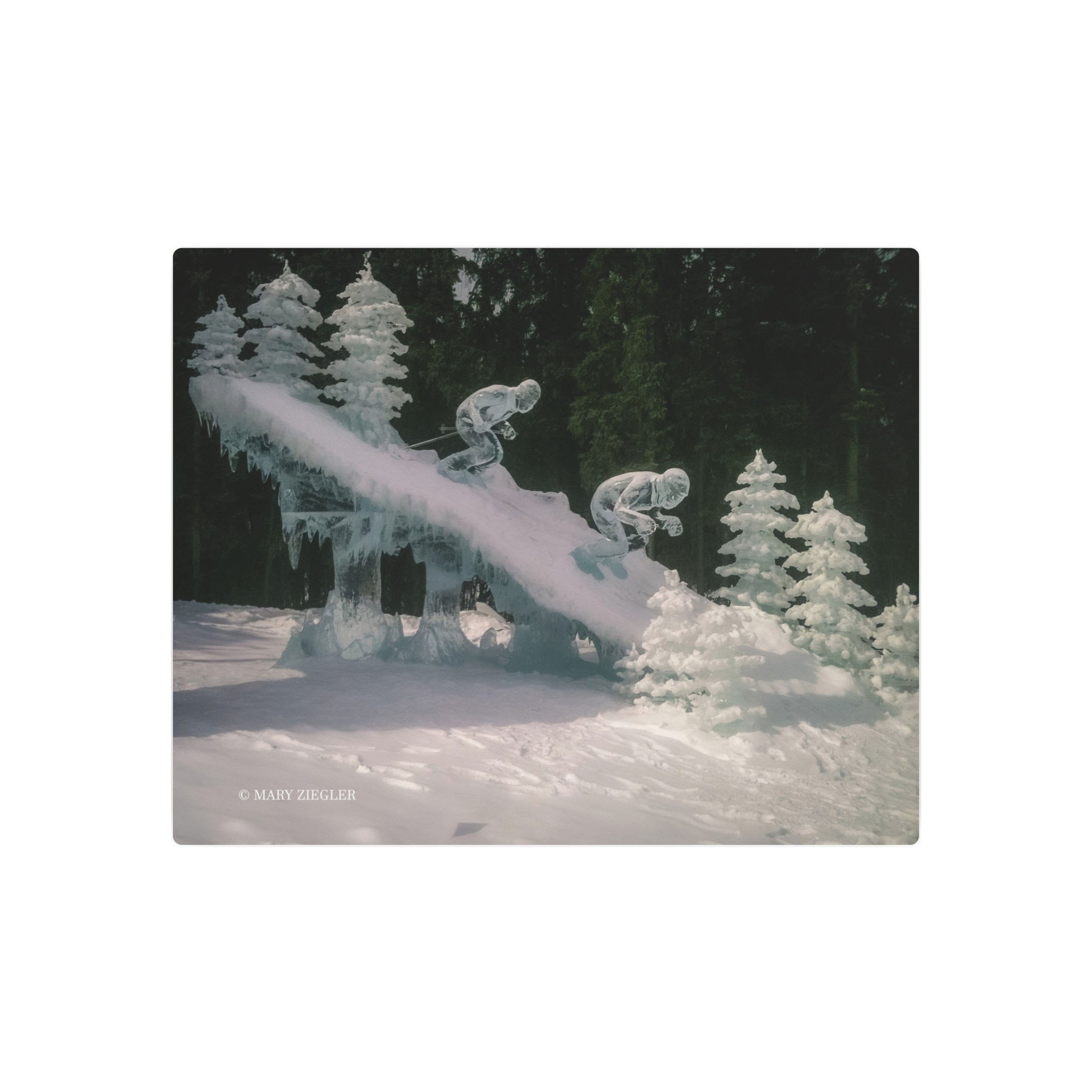 " The Cold Rush" Metal Print, Ice Alaska, Fairbanks, Alaska