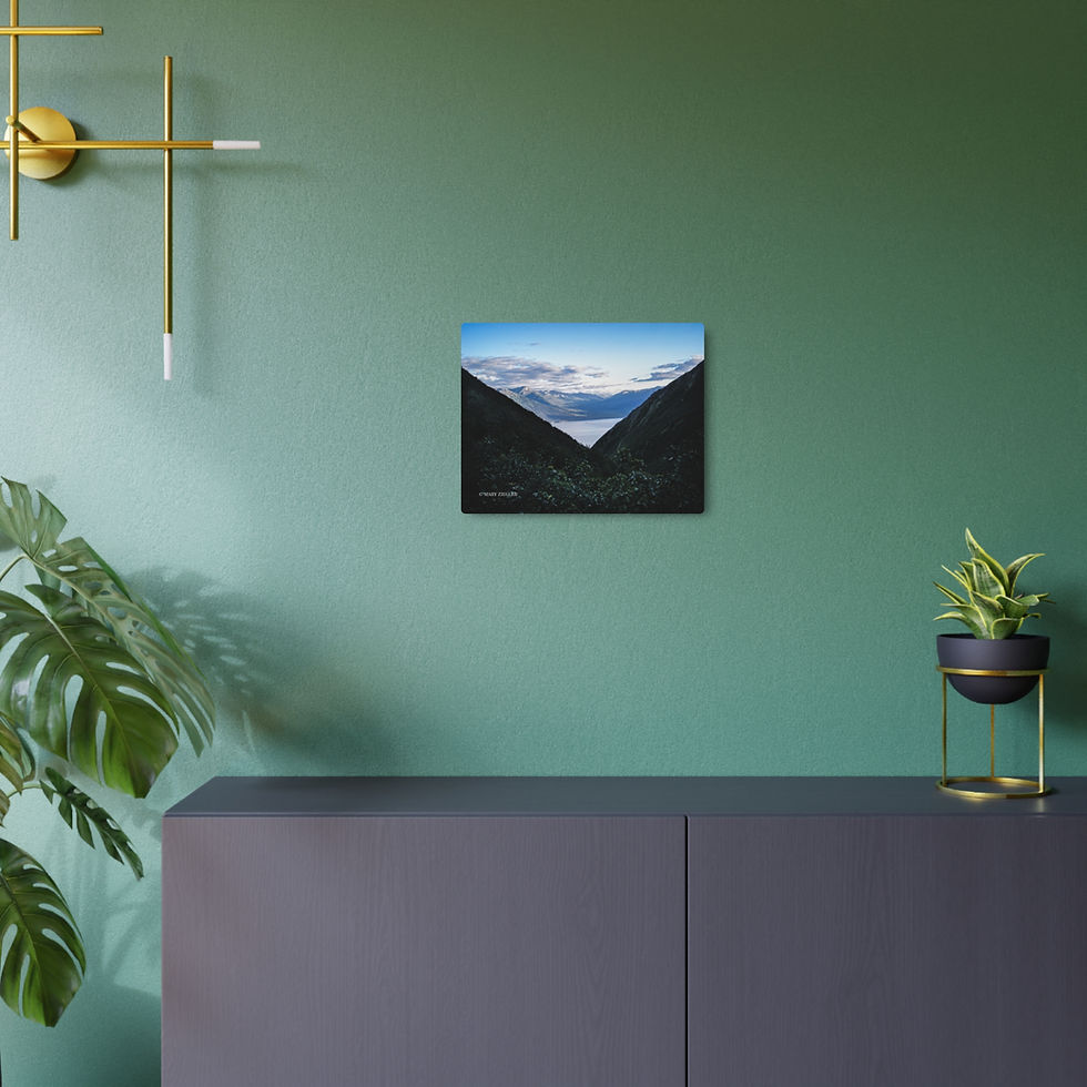Thumbnail: "Awesome 3V View" Metal Print, Turnagain Arm, Alaska