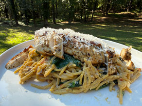 Creamy Tuscan Chicken with High-Protein Pasta