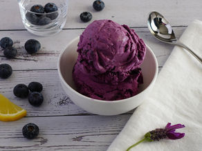 Blueberry Lemon Lavender Ice Cream (Smarter Version)
