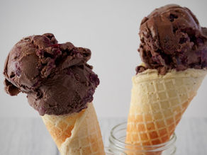 Dark Chocolate Cherry Ice Cream 
