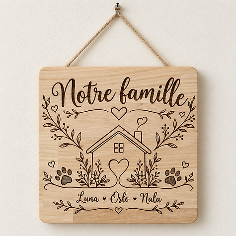 Plaque solidaire Notre famille - photo 1