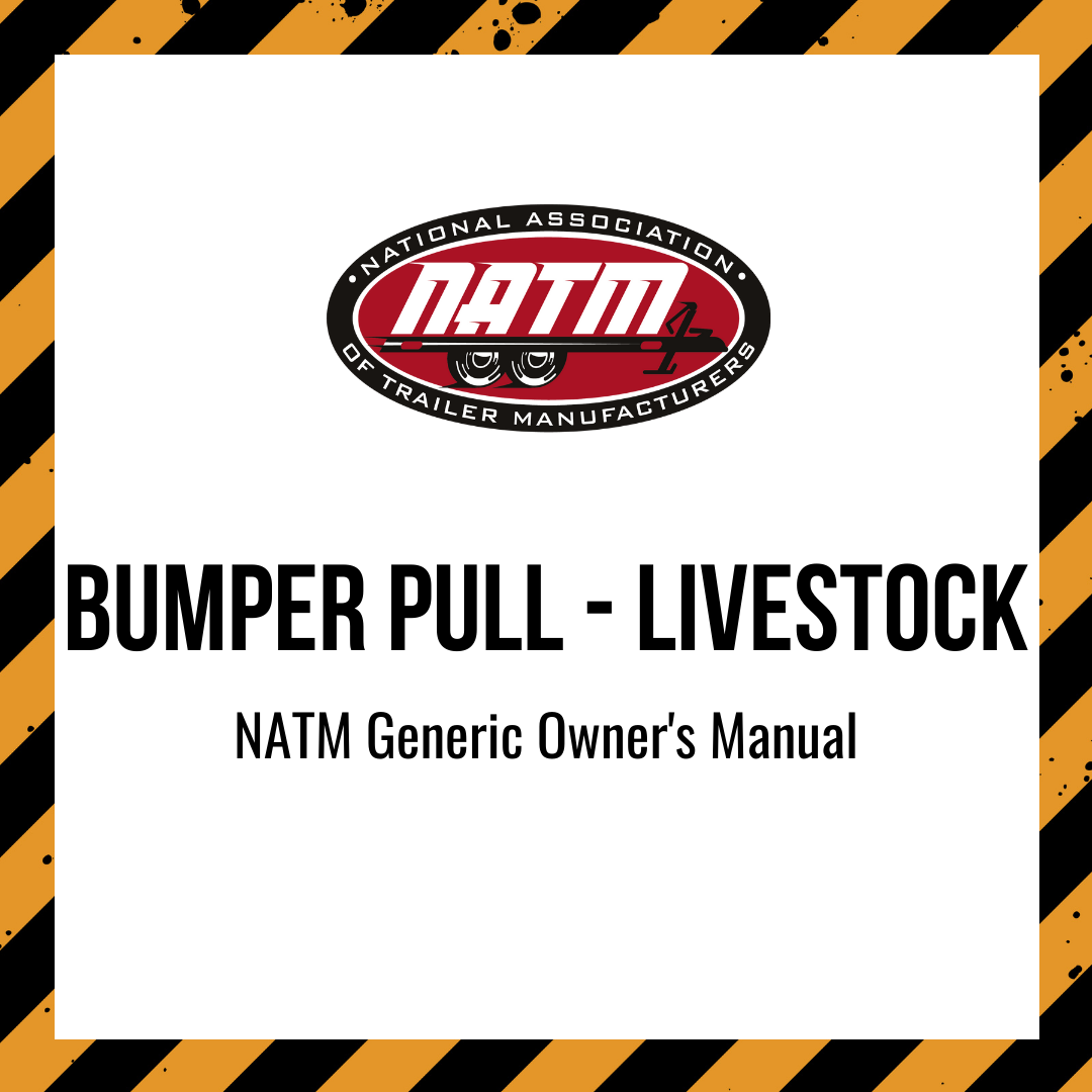 Generic Owner's Manual - Bumper Pull Livestock
