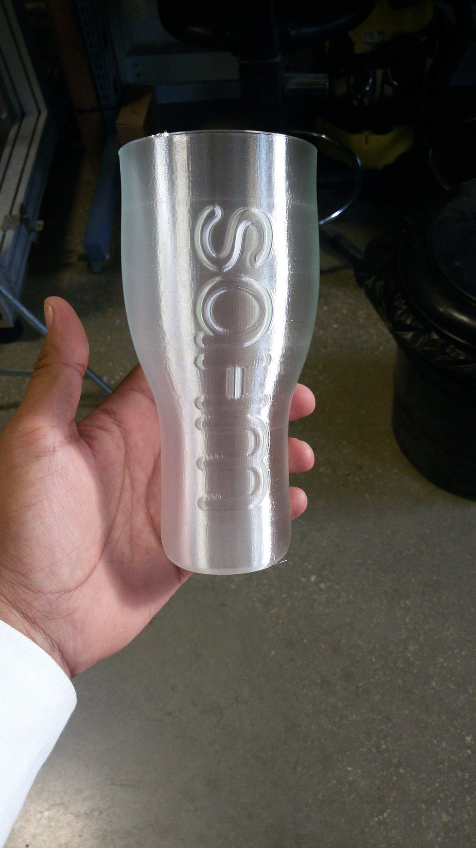 Glass with Logo for customer