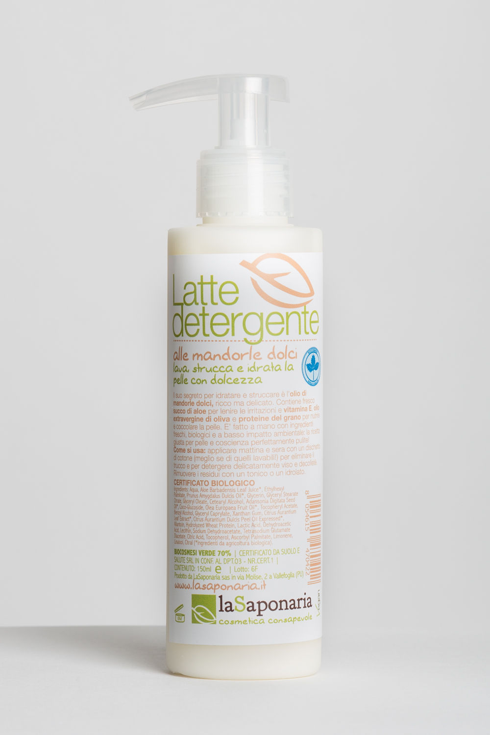 Latte Detergente alle Mandorle Dolci - La Saponaria