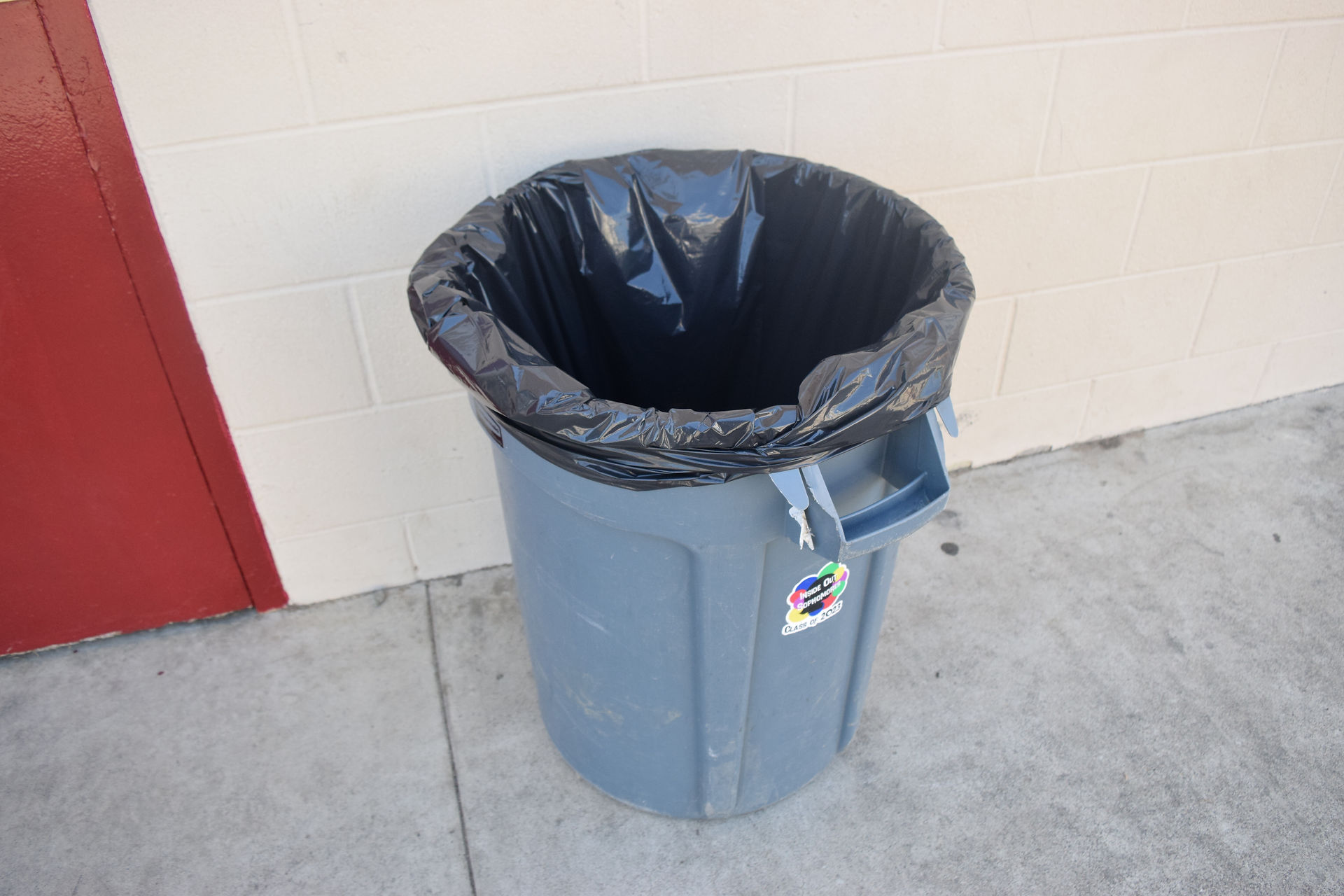In the trash