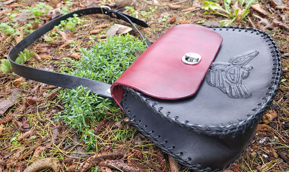 Native Black & Red Purse