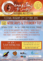 Connecting to Country 2015 poster - Rhubee Neale attended