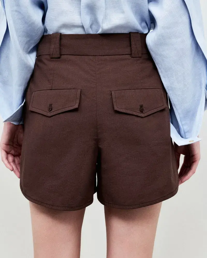 Miniatura: SHORTS TRICOLINE PAPER PEONIA