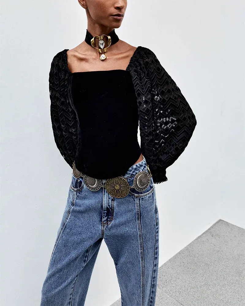 Miniatura: BLUSA GUIPURE GEO IZA