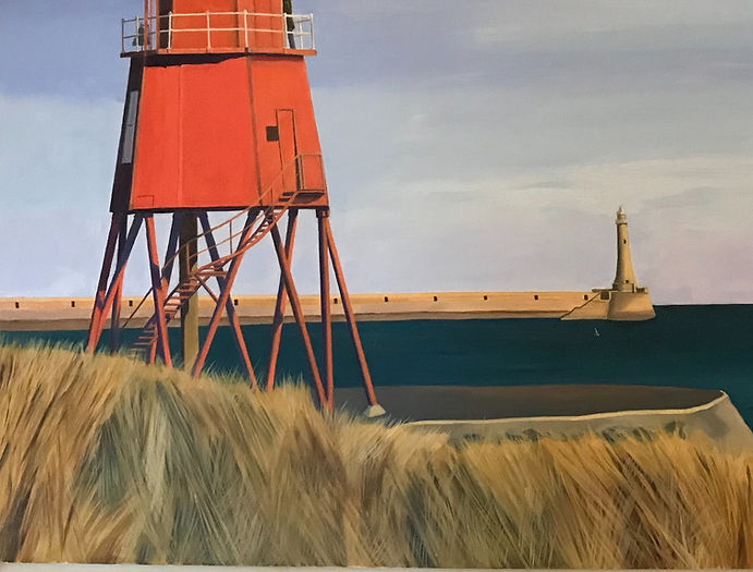 The Red Lighthouse on the Groyne