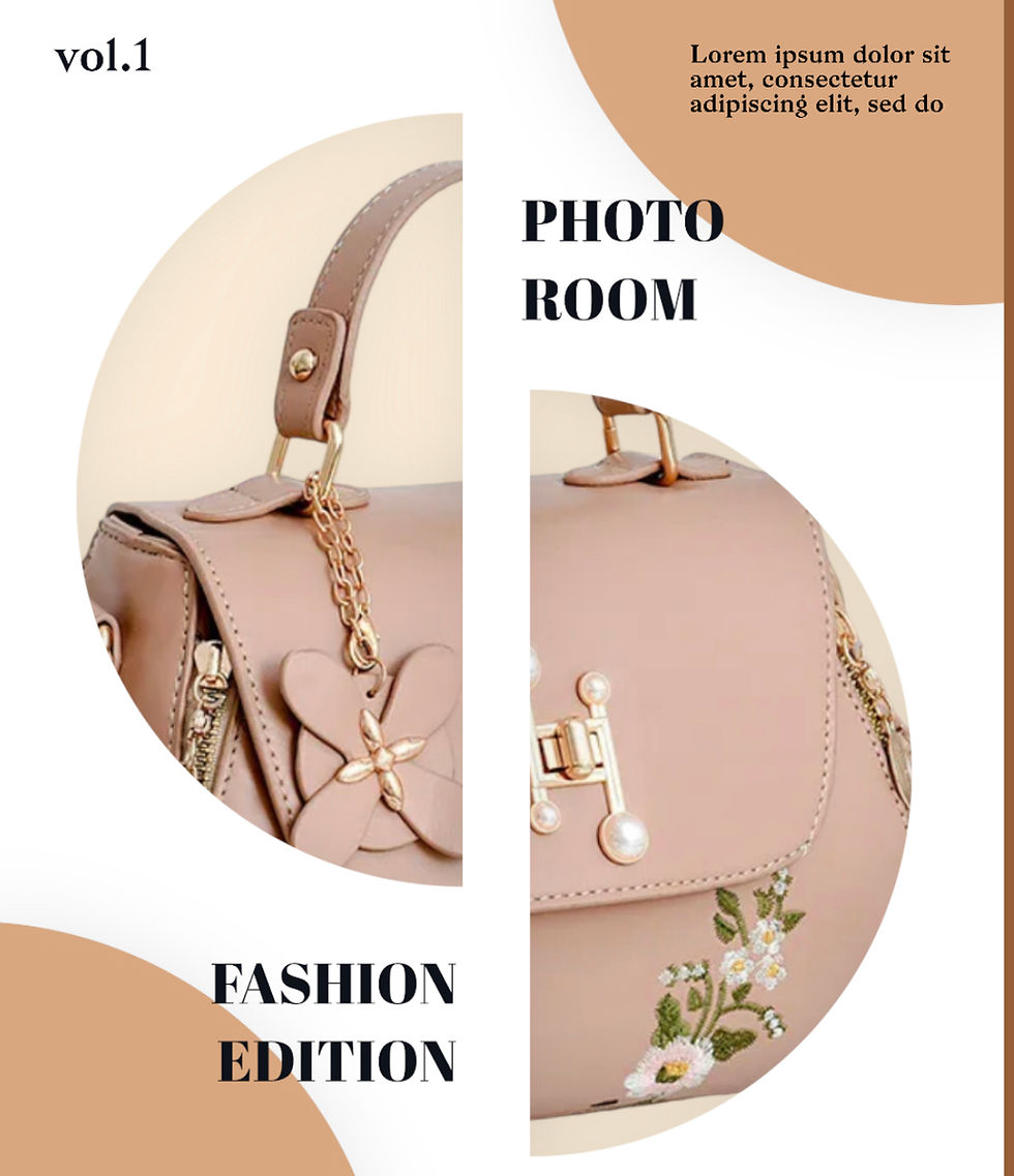 Thumbnail: Khaki  Floral Embroidered Twist Lock Satchel Bag Pearl Decor
