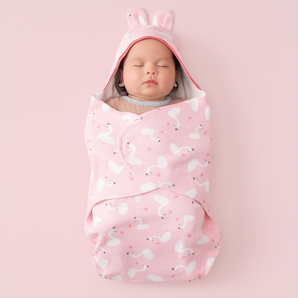 Winter newborn baby wrap blankets cotton outdoor cartoon baby sleeping bags slee