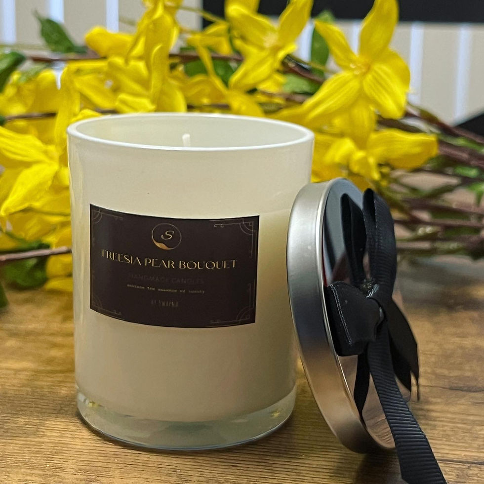 Thumbnail: SWAPNA | Freesia pear bouquet handmade candle 7oz